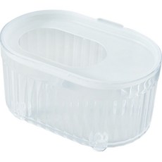 carno 透明橢圓形倉鼠浴砂桶, 白色, 1個