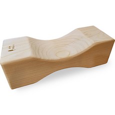 친환경편백아트 프리미엄 편백 통원목 라운드 목침, 혼합색상