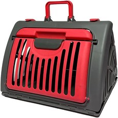 PET'S HANDLER 寵物小動物折疊式移動籠, 紅色, 1個
