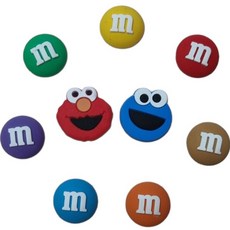 Elmo彩虹鞋子配件裝飾 9種組