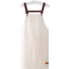 Merry Guild 連身裙式圍裙 PVC 防水 工作用圍裙, 象牙白, 1個