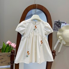 Arbe 女童 Muse 刺繡連身裙