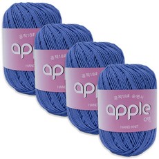 蘋果孔雀 18股 編織線, 243 矢車菊藍, 4個
