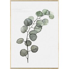 Modern G 令人心情愉悅的現代簡約植物畫 E YJ026, 香檳銀