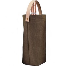 簡約感性高級單瓶葡萄酒禮品袋, 橄欖綠, 1個