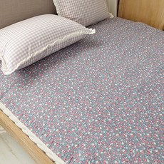 앤코튼 피톤치드 가공 양면 플라워 60수 아사 패드 겸 이불