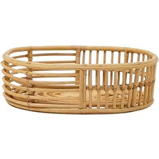 esopoom Borde藤編籃 低, 自然原色, 1個