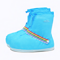 꼬까 미끄럼방지 신발 방수커버 L, 블루, 1세트