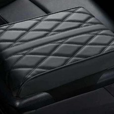 네이처스파머 프리미엄 자동차 팔걸이 쿠션, 블랙, 1개
