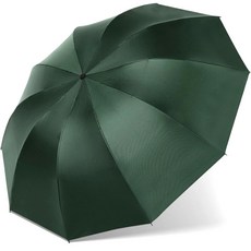 다이나믹파워셀 10골 골프 더블 접이식 장우산, 딥그린, 1개