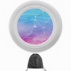 運動休閒 投擲飛盤 + 收納袋套組 可旋轉, 16 閃爍星空普通飛盤