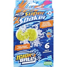 Super Soaker Hasbro Nerf Hydro 球 6p 套組, 混色