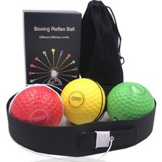 Seohagijip髮箍 拳擊打孔球 3個, 混色