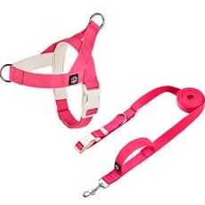 Mungtem Palette 胸背帶 + 免持牽繩套組, 霓虹粉色, 1個