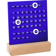 Every Step室內桌上型月曆, 藍色