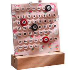 Every Step室內桌上型月曆, 粉色