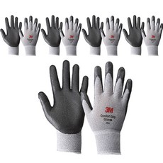 3M 夏季用舒適型止滑耐磨手套 Air, Melange Gray, 5組