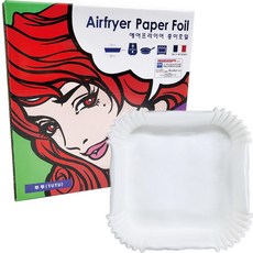 TUTU 底部小型盒狀方形氣炸鍋專用紙 90入, 1個