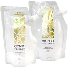 L'OREAL PARIS 巴黎萊雅 Xtenso Oleo 塑形順滑霜 中性髮質 1 號 400ml 中性髮質 + 2 號 400ml 霜型套組, 1組