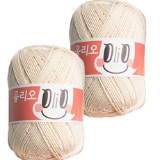 OliO 야나 뜨개실, 770 아이보리, 2개