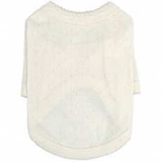 Grooming Dog 寵物 Pincot 針織T恤, 象牙白