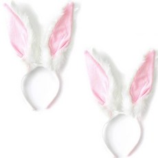 PARTYSHOW 超級巨大兔子髮箍, 2個, 白色