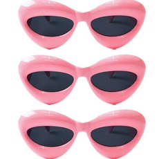 PARTYSHOW 時尚護目鏡 派對眼鏡, 粉紅色, 3個