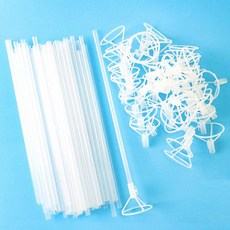 PARTYSHOW 泡泡氣球杯棒 35cm 50入, 單一顏色, 1套