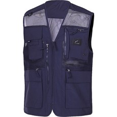 男士V領網眼多功能工作背心 YAE07