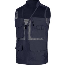 男款V領網狀實用工作背心 YHS115