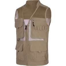 男款V領網狀實用工作背心 YHS115