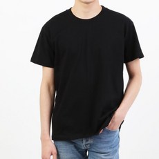 언룩 30수 무지 라운드 통기성 반팔 티셔츠