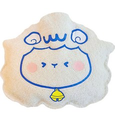 Losae 可愛插圖角色絲絨熱敷袋 白色羊頭 40g, 1個