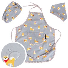 Coney Island 兒童防水圍裙包包組 法國鬥牛犬