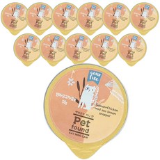 고양이 펫파운드 미니 캔 간식 12p, 연어 + 닭고기 + 참돔, 600g, 1개