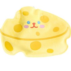 로새 可愛插畫角色天鵝絨熱敷袋 黃色起司 40g, 1個