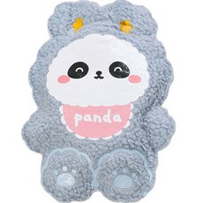 毛茸茸熊貓造型熱水袋 100g, 1個