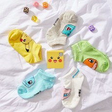 Ruth's Kids 兒童用寶可夢腳踝襪5件組