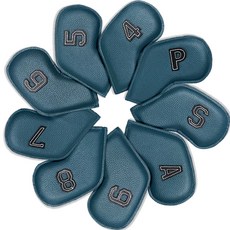 FISTOB 彩色高爾夫球鐵桿套 9個入, 青石, 1組