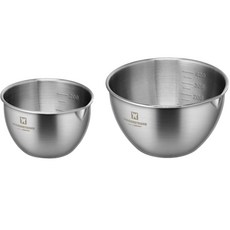 WAGENSTEIGER 304不鏽鋼調理碗2件組, 碗 300ml + 530ml