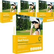 MADFORCOS V Protect 女性用高爾夫貼片 5片 x 4組, 米色, 1個