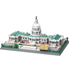WANGE 萬格 W美國國會大廈 樂高相容積木 大型 5235wg, 1個