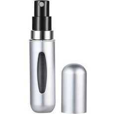 봉블리 원핸드 휴대용 향수 리필 케이스 5ml, 1개, 실버