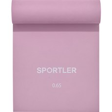 sportler 伸展乳膠帶, 日落粉, 1個