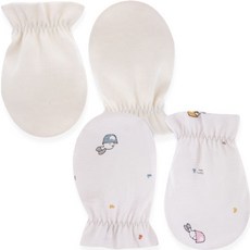 Organic Boom 嬰幼兒用兔年杯兔夏季防抓手套2件組