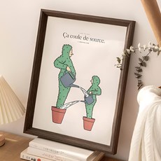 오롯 심플 원목 프레임, 어두운결