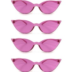 LivingDA 貓眼眼鏡, 粉色, 4個