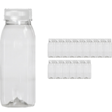 直式飲料果汁PET瓶 白色蓋, 210ml, 45個