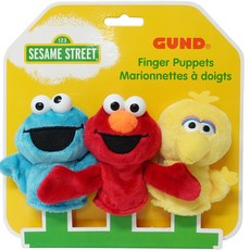 Magic Castle 芝麻街手指玩偶3件組 8cm, 3種, 1個