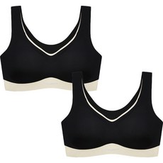 Ariple運動無鋼圈無縫胸罩背心 2入